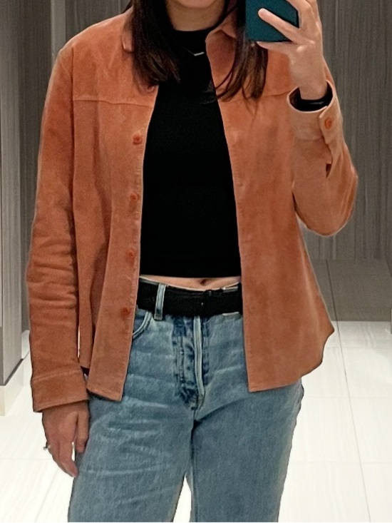 Pendleton Jackets & Blazers - Pendleton Suede Button-Front Jacket in Warm Rust